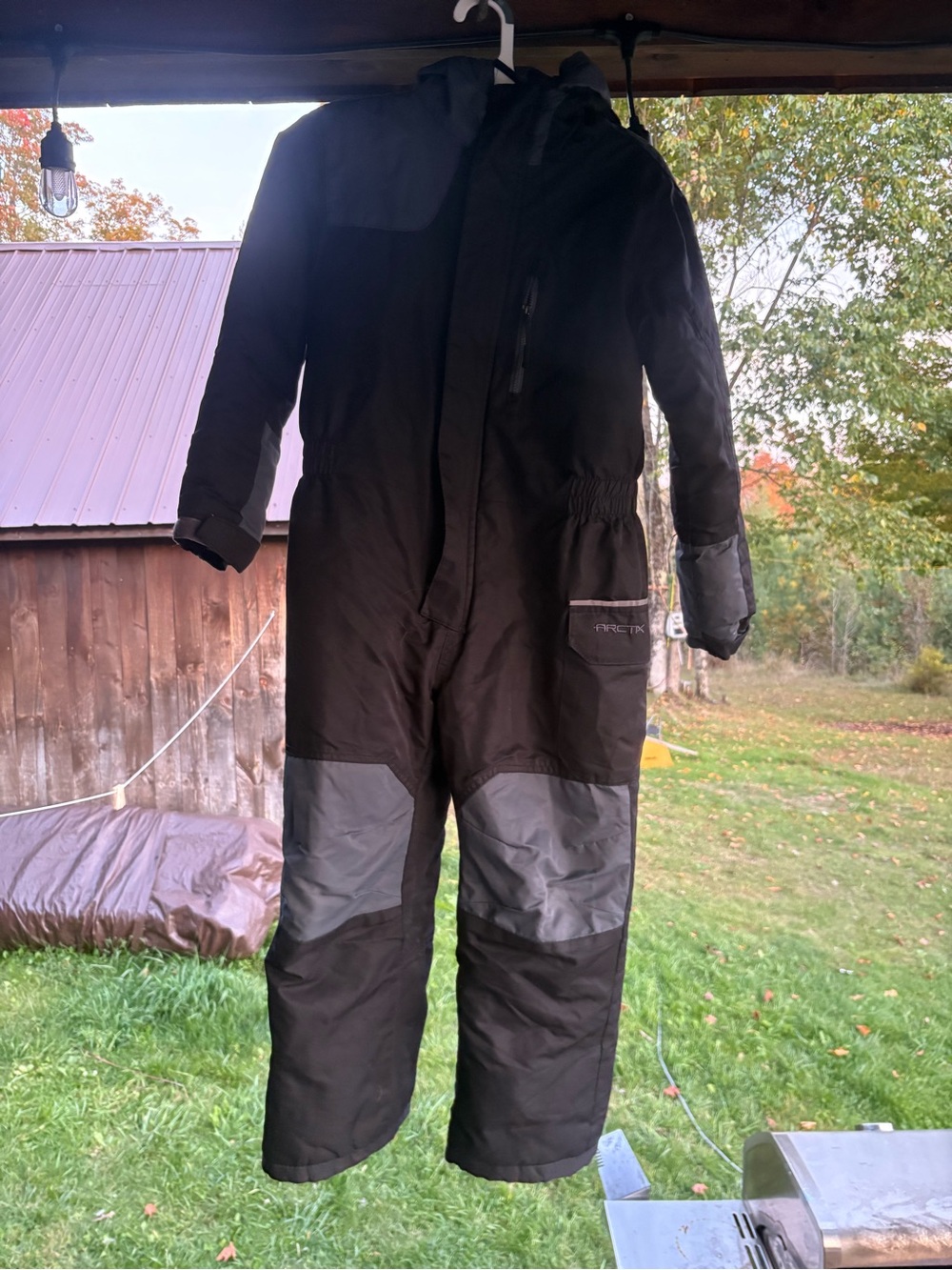Arctix Kids Black and Gray Insulated One-Piece Snow Bunting